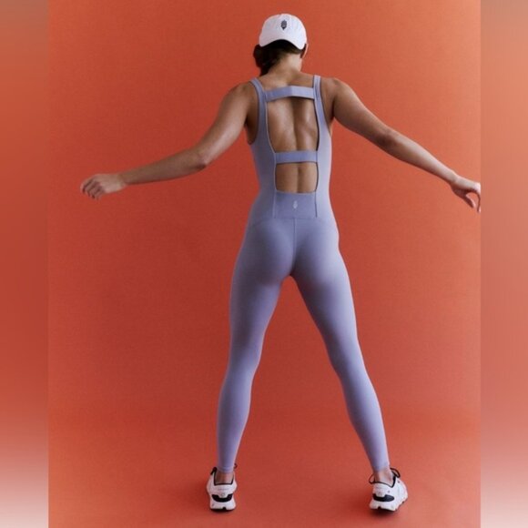 FP Movement Free People Never Better Onesie Platinum Size Medium NWT - Picture 2 of 2